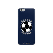 Load image into Gallery viewer, Soccer iPhone Case (Navy)