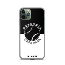 Load image into Gallery viewer, Baseball iPhone Case (Black &amp; White)
