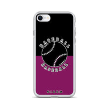 Load image into Gallery viewer, Baseball iPhone Case (Black &amp; Pink 6)