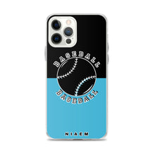 Load image into Gallery viewer, Baseball iPhone Case (Black &amp; Blue 7)