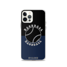 Load image into Gallery viewer, Baseball iPhone Case (Black &amp; Navy)