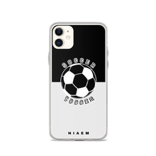 Load image into Gallery viewer, Soccer iPhone Case (Black &amp; Grey 3)