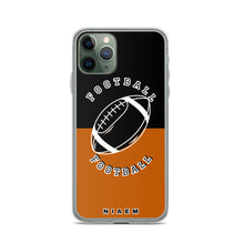 Load image into Gallery viewer, American Football iPhone Case (Black &amp; Brown 1)