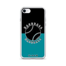 Load image into Gallery viewer, Baseball iPhone Case (Black &amp; Blue 3)