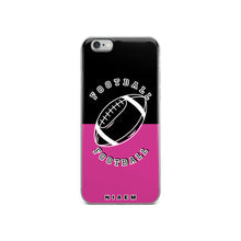 Load image into Gallery viewer, American Football iPhone Case (Black &amp; Pink 5)