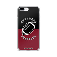 Load image into Gallery viewer, American Football iPhone Case (Black &amp; Red 2)