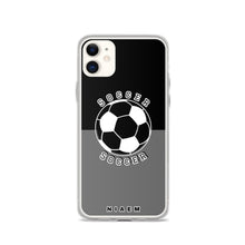 Load image into Gallery viewer, Soccer iPhone Case (Black &amp; Grey)