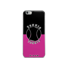 Load image into Gallery viewer, Tennis iPhone Case (Black &amp; Pink)