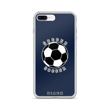 Load image into Gallery viewer, Soccer iPhone Case (Navy)
