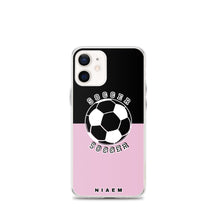 Load image into Gallery viewer, Soccer iPhone Case (Black &amp; Pink 4)