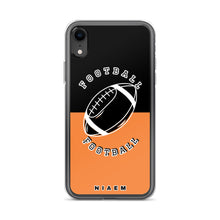 Load image into Gallery viewer, American Football iPhone Case (Black &amp; Orange 1)