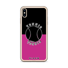 Load image into Gallery viewer, Tennis iPhone Case (Black &amp; Pink)