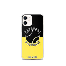 Load image into Gallery viewer, Baseball iPhone Case (Black &amp; Yellow 1)