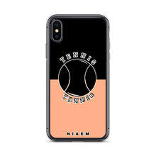 Load image into Gallery viewer, Tennis iPhone Case (Black &amp; Orange 2)