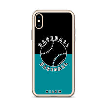 Load image into Gallery viewer, Baseball iPhone Case (Black &amp; Blue 3)