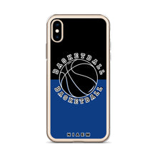 Load image into Gallery viewer, Basketball iPhone Case (Black &amp; Blue 2)