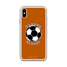 Load image into Gallery viewer, Soccer iPhone Case (Brown 1)