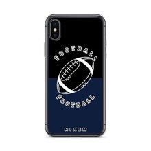 Load image into Gallery viewer, American Football iPhone Case (Black &amp; Navy)
