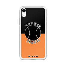 Load image into Gallery viewer, Tennis iPhone Case (Black &amp; Orange 1)