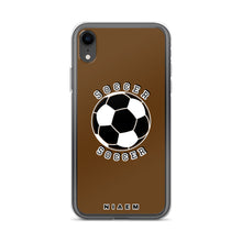 Load image into Gallery viewer, Soccer iPhone Case (Brown)