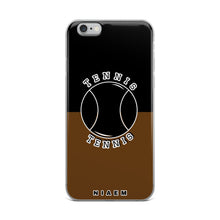 Load image into Gallery viewer, Tennis iPhone Case (Black &amp; Brown)