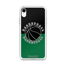Load image into Gallery viewer, Basketball iPhone Case (Black &amp; Green 1)