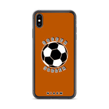 Load image into Gallery viewer, Soccer iPhone Case (Brown 1)