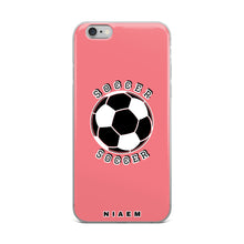 Load image into Gallery viewer, Soccer iPhone Case (Pink 2)