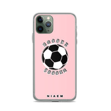 Load image into Gallery viewer, Soccer iPhone Case (Pink 3)