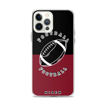 Load image into Gallery viewer, American Football iPhone Case (Black &amp; Red 2)