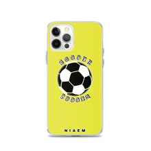Load image into Gallery viewer, Soccer iPhone Case (Yellow 3)