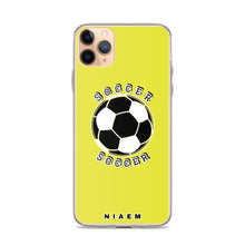Load image into Gallery viewer, Soccer iPhone Case (Yellow 3)
