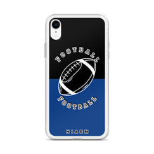 Load image into Gallery viewer, American Football iPhone Case (Black &amp; Blue 2)