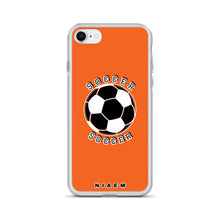 Load image into Gallery viewer, Soccer iPhone Case (Light Orange)