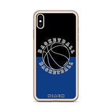 Load image into Gallery viewer, Basketball iPhone Case (Black &amp; Blue 2)