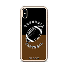 Load image into Gallery viewer, American Football iPhone Case (Black &amp; Brown)