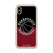 Load image into Gallery viewer, Basketball iPhone Case (Black &amp; Red 2)