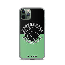 Load image into Gallery viewer, Basketball iPhone Case (Black &amp; Green 4)