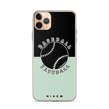 Load image into Gallery viewer, Baseball iPhone Case (Black &amp; Green 5)