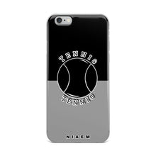 Load image into Gallery viewer, Tennis iPhone Case (Black &amp; Grey 1)