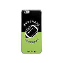 Load image into Gallery viewer, American Football iPhone Case (Black &amp; Green 3)