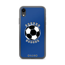 Load image into Gallery viewer, Soccer iPhone Case (Blue 2)