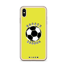 Load image into Gallery viewer, Soccer iPhone Case (Yellow 3)