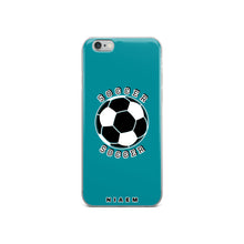 Load image into Gallery viewer, Soccer iPhone Case (Blue 3)