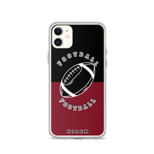 Load image into Gallery viewer, American Football iPhone Case (Black &amp; Red 2)