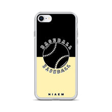 Load image into Gallery viewer, Baseball iPhone Case (Black &amp; Yellow 2)