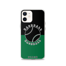 Load image into Gallery viewer, Baseball iPhone Case (Black &amp; Green 1)
