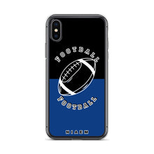 Load image into Gallery viewer, American Football iPhone Case (Black &amp; Blue 2)