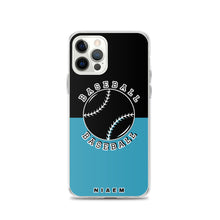 Load image into Gallery viewer, Baseball iPhone Case (Black &amp; Blue)