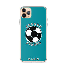 Load image into Gallery viewer, Soccer iPhone Case (Blue 3)